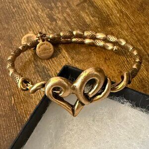 Alex & Ani Vintage 66 Heart Wrap bangle bracelet